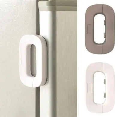 Umar Mart fridge lock and keys made of durable ABS plastic, kitchen security accessory for preventing unauthorized access