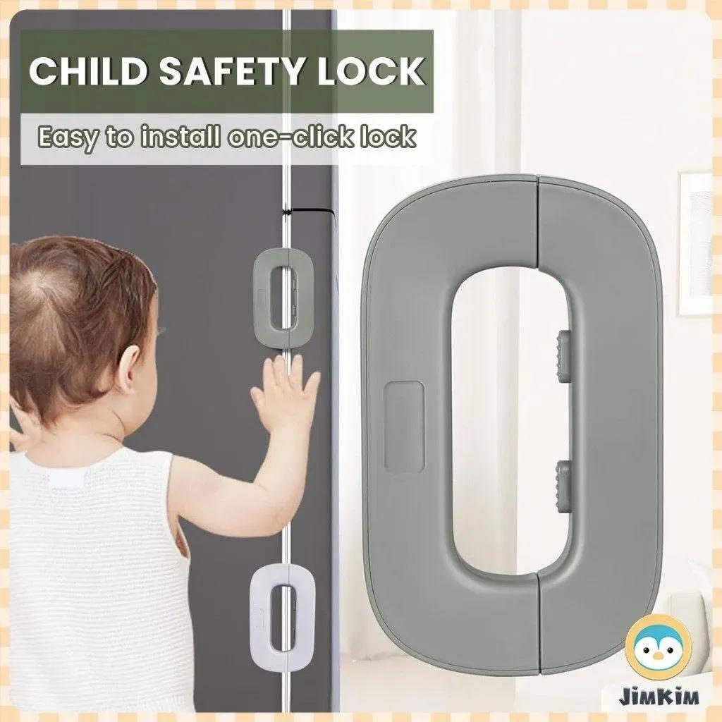 Umar Mart fridge lock with keys, made of durable ABS plastic, used as a kitchen security accessory to prevent unauthorized access.
