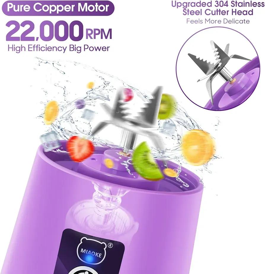 Portable electric rechargeable juicer blender by Umar Mart, compact kitchen accessory for easy fruit and smoothie blending.