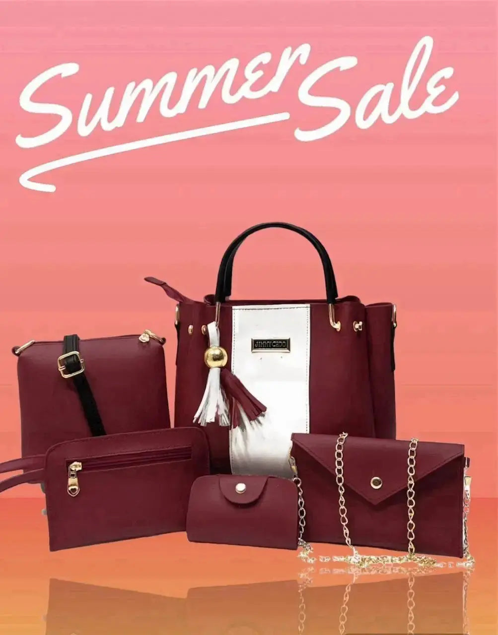 5-Piece Premium Essential Handbag Set 